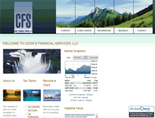 Tablet Screenshot of cooksfinancial.com
